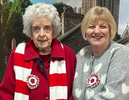  Wish fulfilment as resident attends Lincoln City Football match 
