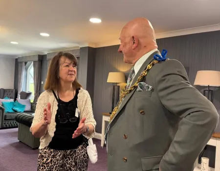 A visit from the Mayor! 