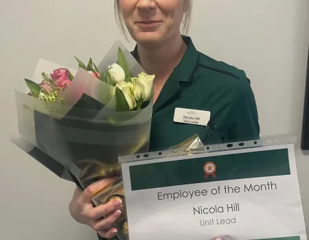 Employee of the Month for Nicola 