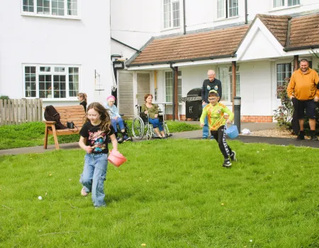 Easter Bunny visits White Lodge!
