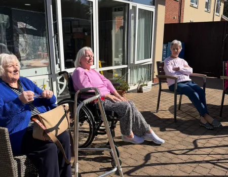 Enjoying the spring sunshine