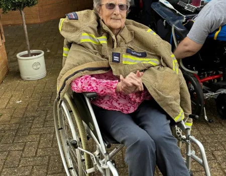 Fire fighters bring smiles 