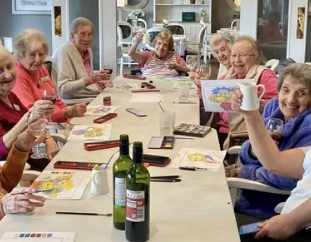 Paint and sip celebration 