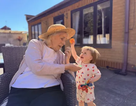 Intergenerational session and reminiscing 
