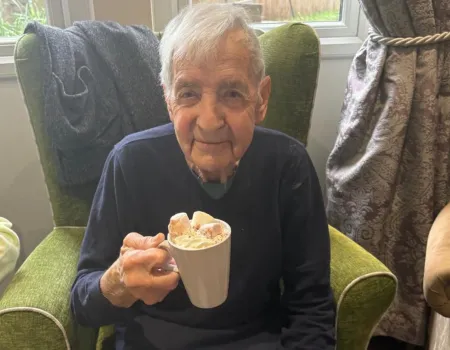 Hot chocolate on a rainy day 