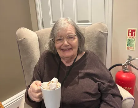 Hot chocolate on a rainy day 