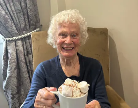 Hot chocolate on a rainy day 