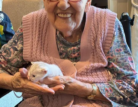 Animal Therapy at Kings Park Care Home