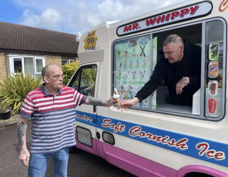 Mr Whippy pays a visit to the home 