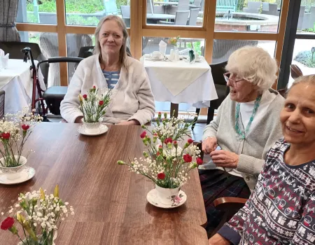 Flower arranging
