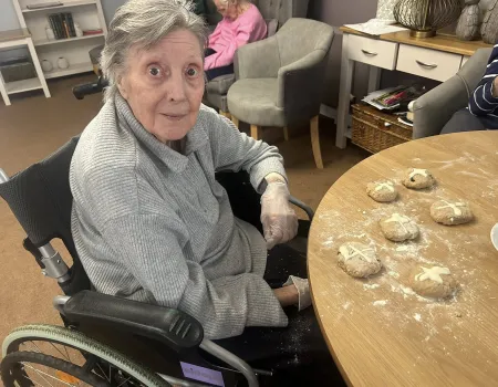 Hot cross bun making! 
