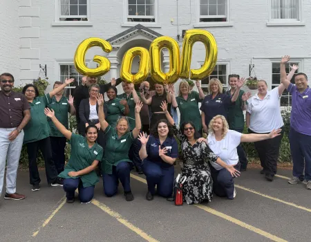 Milford House is celebrating their CQC Good rating