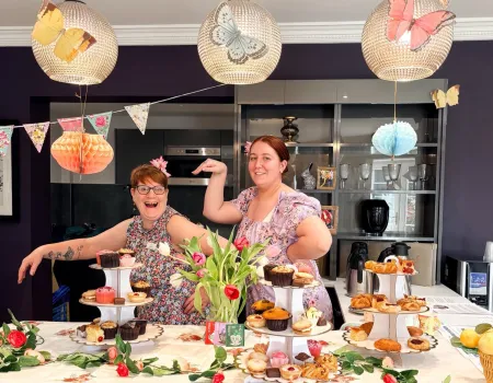 Spring-themed afternoon tea