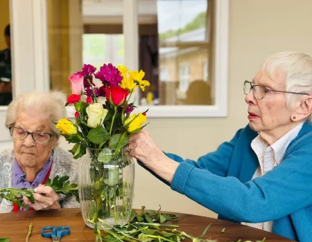 Flower arranging!