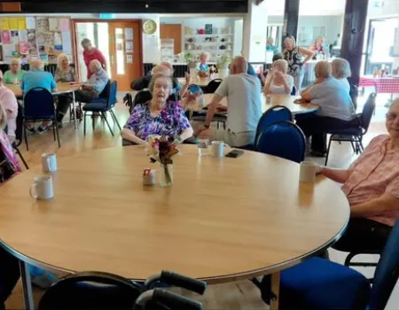 Residents attend Eastergate Village weekly coffee morning