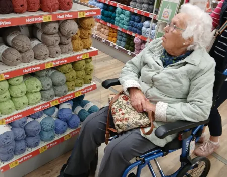 Knit and Natter Club enjoys a trip to Hobbycraft 