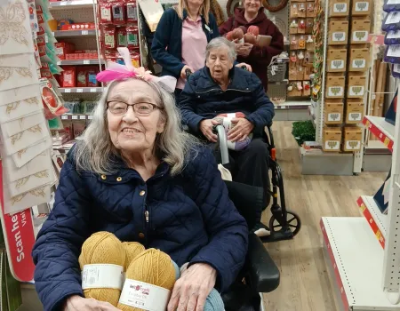 Knit and Natter Club enjoys a trip to Hobbycraft 