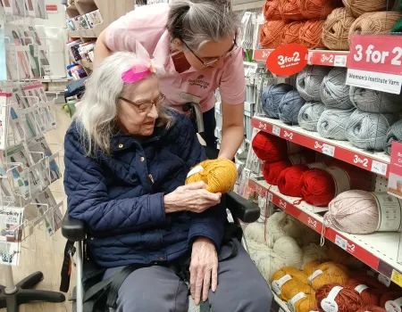 Knit and Natter Club enjoys a trip to Hobbycraft 