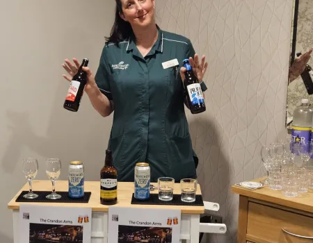 Residents Enjoy Pop-up Pub & Games on Memory Lane