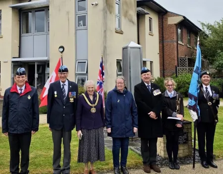 RAFA Balderton memorial service here at our care home, Lancaster Grange