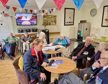RAFA Balderton memorial service here at our care home, Lancaster Grange