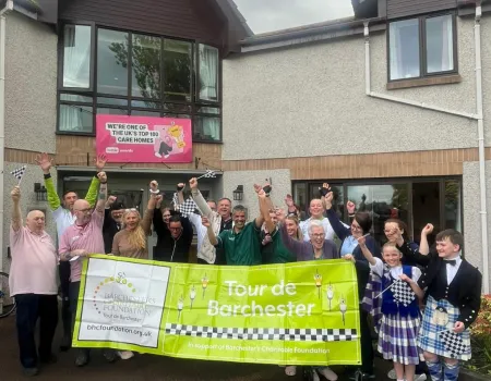 Tour De Barchester hits Highview House