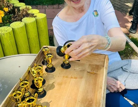 Intergenerational Games Day For Residents And Local School