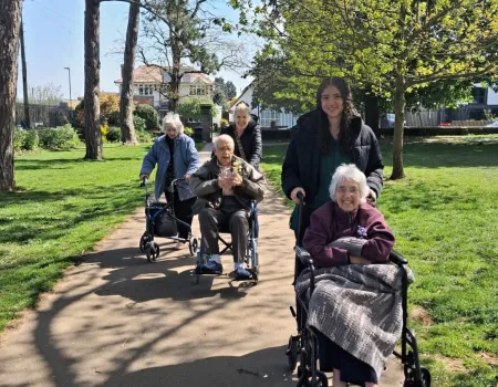 Minibus trip to Page Park in Kingswood