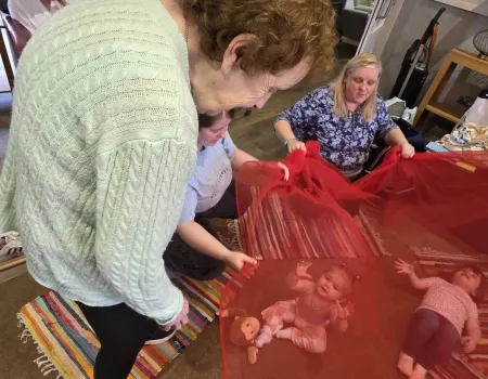 Intergenerational fun with our friends 
