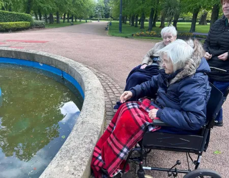 Relaxing trip to the park