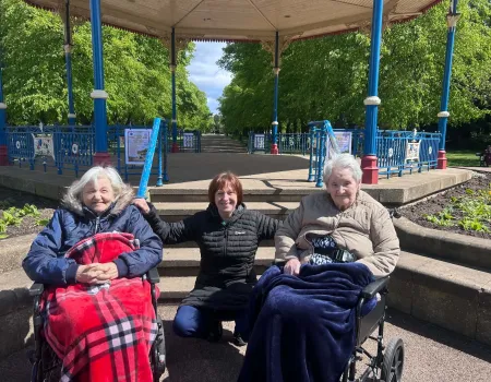 Relaxing trip to the park