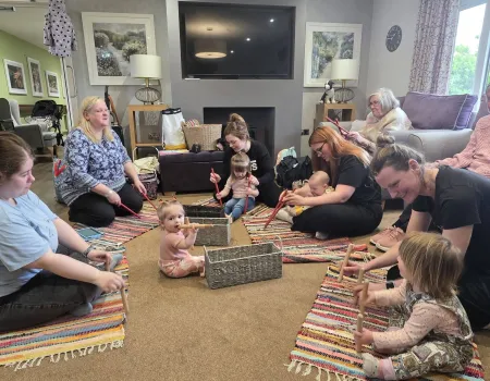 Intergenerational fun with our friends 
