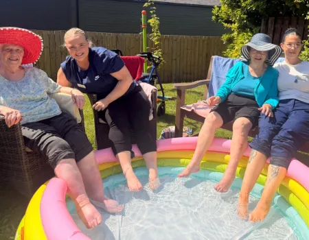 Fun in the sun at garden party