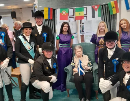 Queen of the South and Cornets party visit