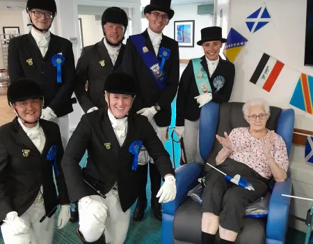 Queen of the South and Cornets party visit
