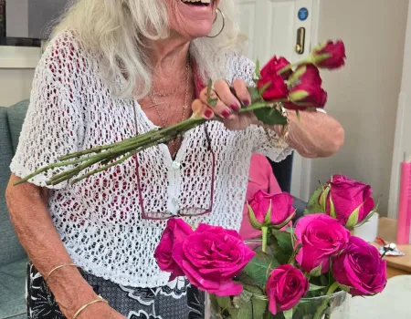 Fun Flower arranging