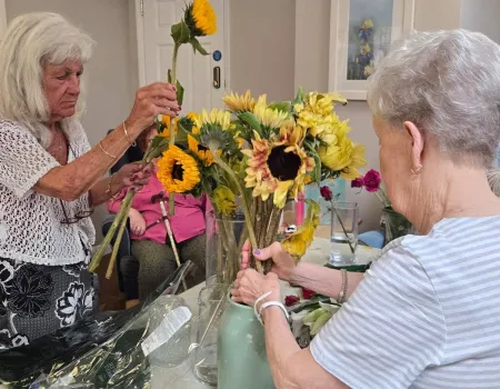 Fun Flower arranging