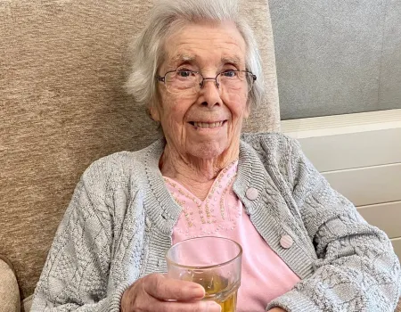 Our residents at Hall Park celebrated National Iced Tea Day!