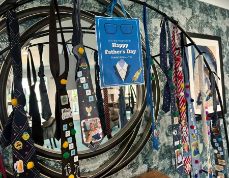 : Father’s Day Tie Crafting and Display