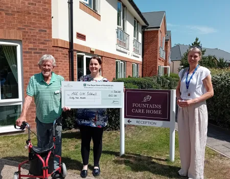 Funds raised for Age UK Solihull