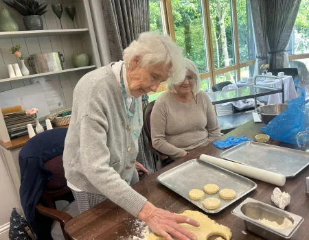 Baking cheese scones