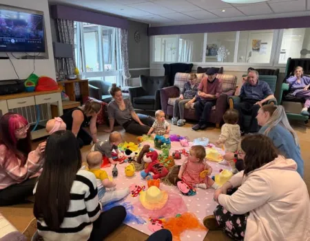 A special visit from the children