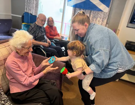 A special visit from the children