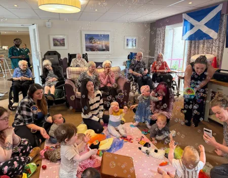 A special visit from the children