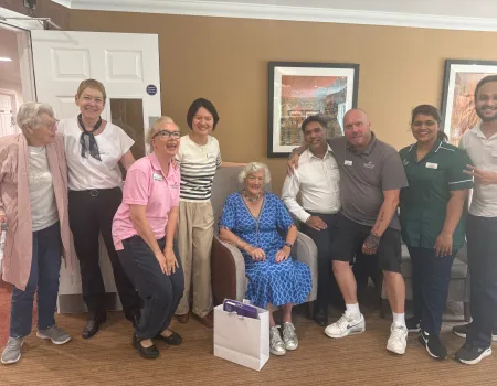 Lotus Manor Family Celebrate Jill's 80th Birthday!