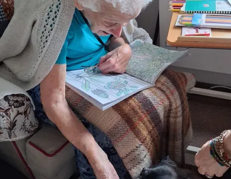 Therapy Dog Visit