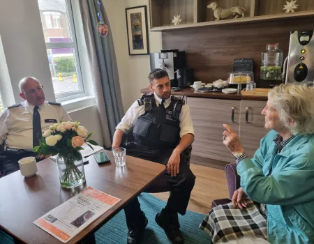 Coffee with a Copper Comes to Magnolia Court