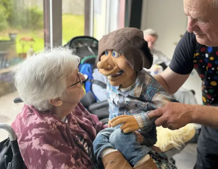 The puppet gang visit!