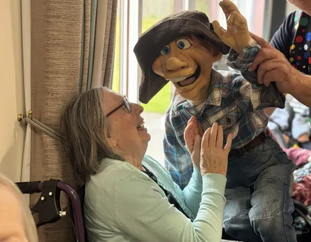 The puppet gang visit!