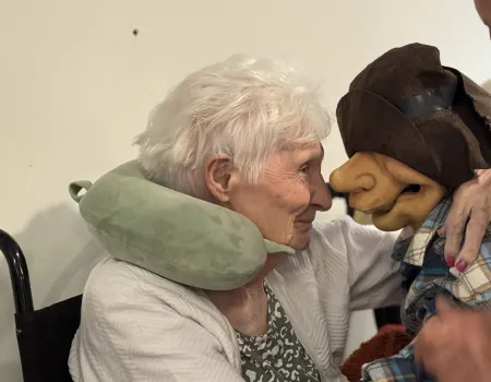 The puppet gang visit!